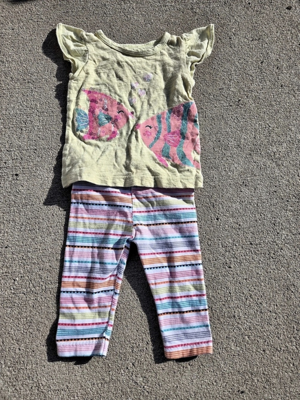 carter's Girls 3M Striped Outfit Set